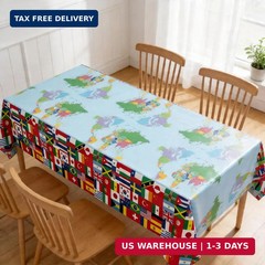 International World Flags Party Decorations Set,11M World Flag Bunting Banner &