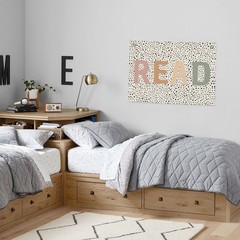 Boho Classroom Decor, Neutral Classroom Read Sign Banner, Trendy Black Dots C…