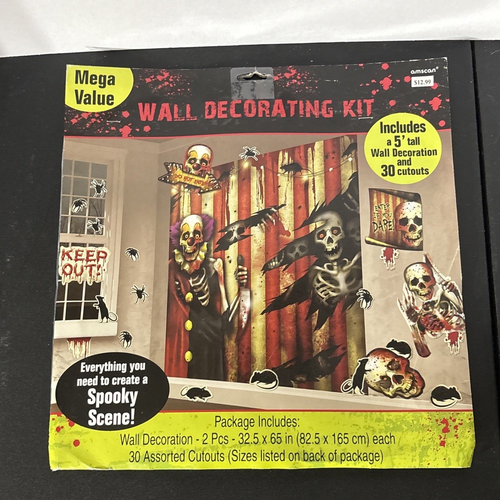 Creepy Carnival Circus Haunted Halloween Party Scene Setters Decorating Kit
