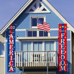 4th of July Decorations, Patriotic Decorations of Hanging American Flag Banne…