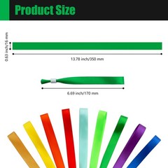 100 Pcs Cloth Event Wristbands, Event Wristbands, Colored Wrist Bands for Eve…