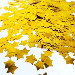 Gold Shiny Star Confetti 0.6 Inch-Table Metallic Sequin Confetti for Party We…