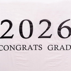 2026 Congrats Grad Wall Decal | Congrats Grad Party Class of 2026 Event Planner
