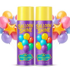 Balloon Shine Spray for Party : 15 oz Balloons Spray Silicone for Father’s Da…