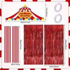 5 Pcs Carnival Circus Tent Decorations Set – Circus Theme Party Decorations w…