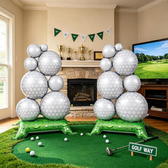 Golf Balloons, 2 Pack 3.5ft Self Standing Golf Party Decorations | Freestanding