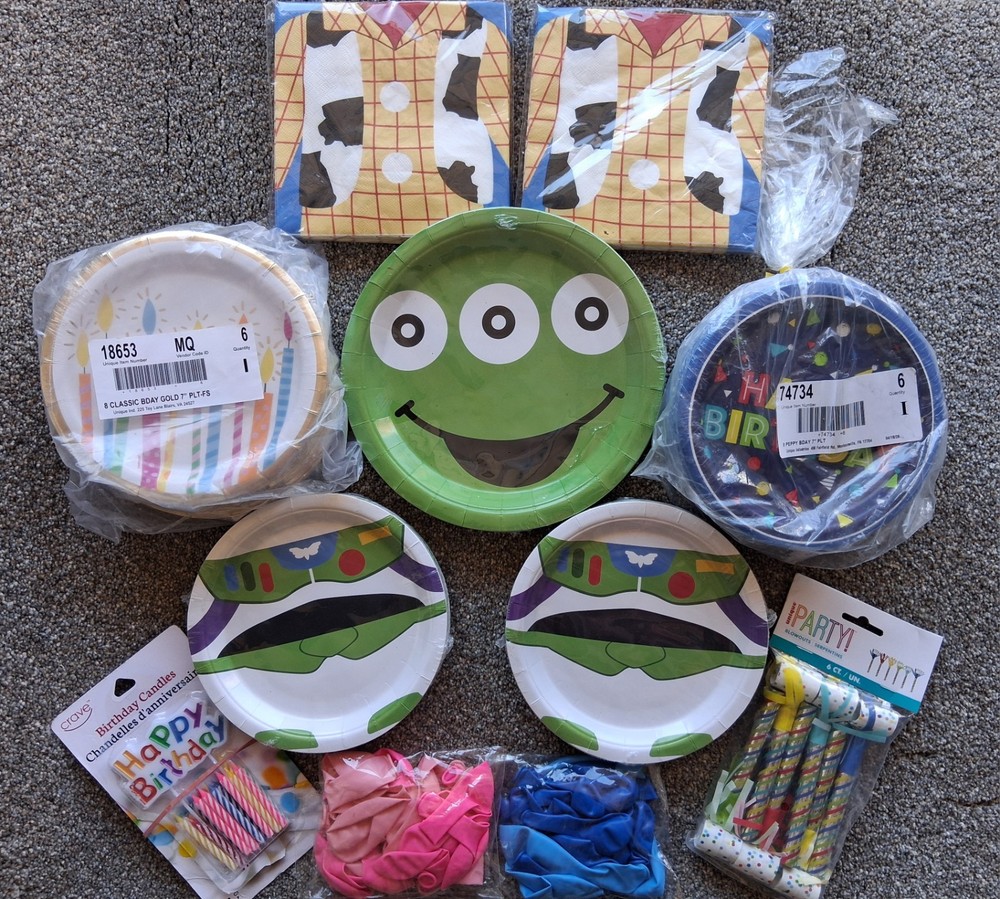 Buzz Light Year / Woody / Toy Story Theme Birthday Party Decorations-Sealed