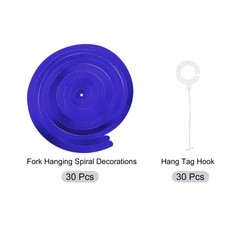 30 x Dark Blue Party Hanging Double Strip with Hang Tag Hook