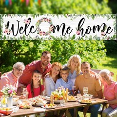 Welcome Home Banner Decoration Welcome Back Yard Sign for Deployment Returning