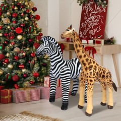 Jet Creations Safari 3 Pack Giraffe, Horse, Elephant for Party Decoration Fun