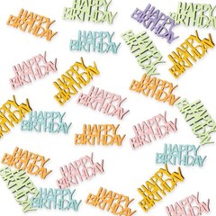 Multi-color Happy Birthday Confetti Table Decorations Letter Scatters for Party