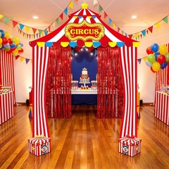 5 Pcs Carnival Circus Tent Decorations Set – Circus Theme Party Decorations w…