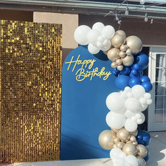 Happy Birthday Sign for Backdrop – Glitter Felt Happy Birthday Letter Sign for B