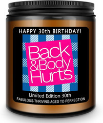 30Th Birthday Decorations Gift for Her Him, Happy 30Th Birthday Candle Gifts for