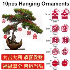 Large 35x16in 2026 Lunar New Chinese Knot with 3D Fish Charm Ornament