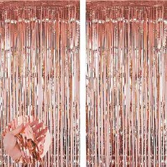 2M Foil Fringe Tinsel Shimmer Curtain Door Wedding Birthday Party DECORATIONS