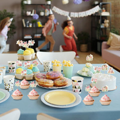 Fairy Cupcake Toppers, 36PCS Fairy First Birthday Decorations, Chic Baby Shower