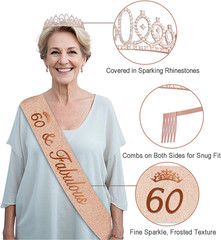 60Th Birthday Decorations for Women,32Pcs 60Th Birthday Party Decorations,Includ