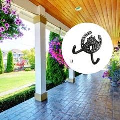 Black Rustic Wall Hook for For hanging Decorative Items Hats Small Plants