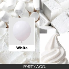 White Balloons 155pcs Different Sizes Pack of 18 12 10 5 Inch Matte White Lat…