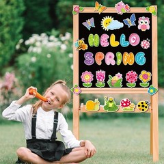 70 PCS Hello Spring Bulletin Board Decorations Flowers Butterflies Cutouts
