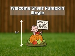 Peanuts halloween cutouts | snoopy, linus, woodstock yard signs | great pumpkin