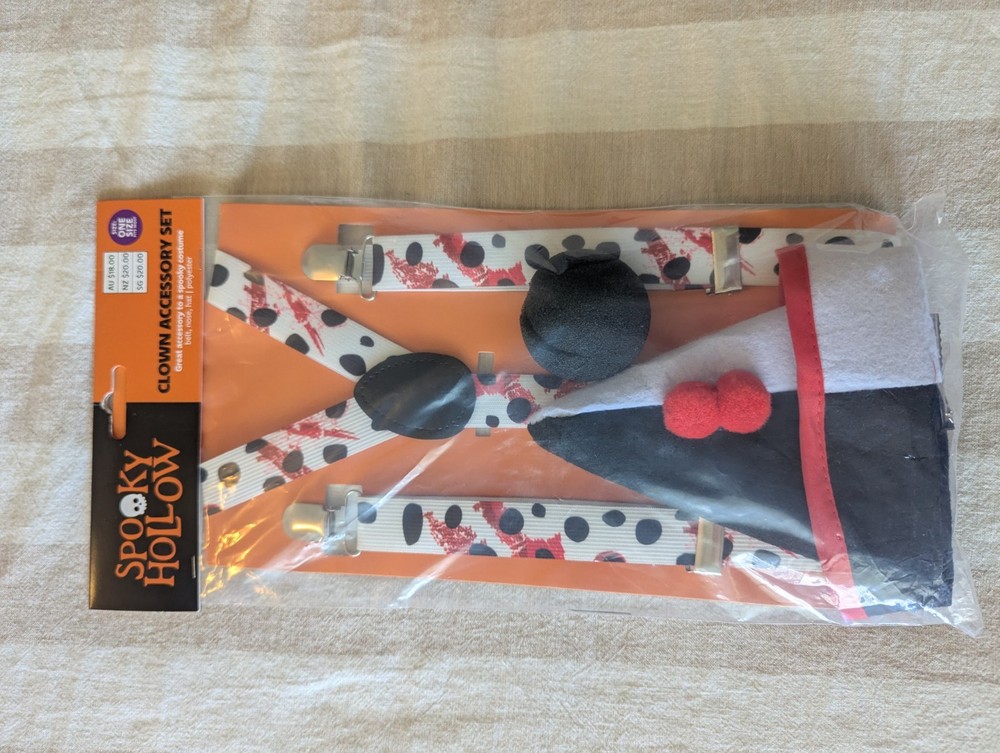 Spooky Hollow Clown Accessory Set One Size Fits Most
