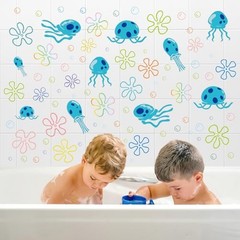 117 PCS Jellyfish Bubbles Wall Stickers Under The Sea Birthday Party