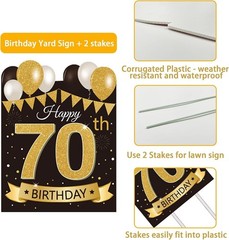 Outdoor 70 Birthday Yard Decoration