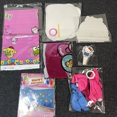 Hello Kitty Sanrio Birthday Party Supplies Set – Vintage Style Favors, Balloons