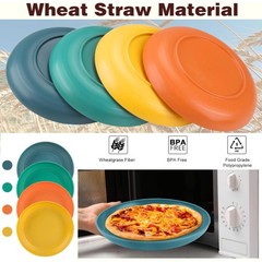 K Y KANGYUN 10 Inch Unbreakable Wheat Straw Dinner 10 INCH, Classic Bright