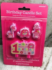 Ship N 24 Hours. New-Birthday Candle Set: Happy Birthday. 4 Pc.
