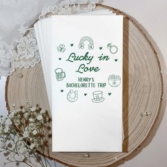 Custom Lucky in Love Bachelorette Napkins Personalized Party Decor SATTNA0325