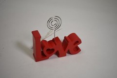 Evergreen 7CDU208 Wood & Wire «Love» Photo Holder Party Decorations Pack of 12