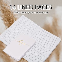 Wedding Vow Books His And Hers Officiant Book For Wedding Ceremony Gold Foil …