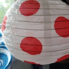 Multicolor Paper Lantern Set of 14, 8 Blue, 4 Red, 2 Orange, Party Decoration