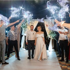 Simgoing 48 Pcs LED Light Up Wands Silver Birthday Party Favors
