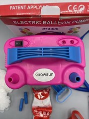 Growsun Electric Balloon Pump Kit Pink