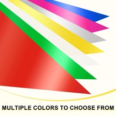 4-Pack 10m/32.8FT Triangle Pennant Banner Flag Metallic Fabric Bunting Party …