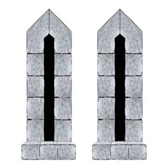 Beistle Castle Door & Window Props Party Accessory