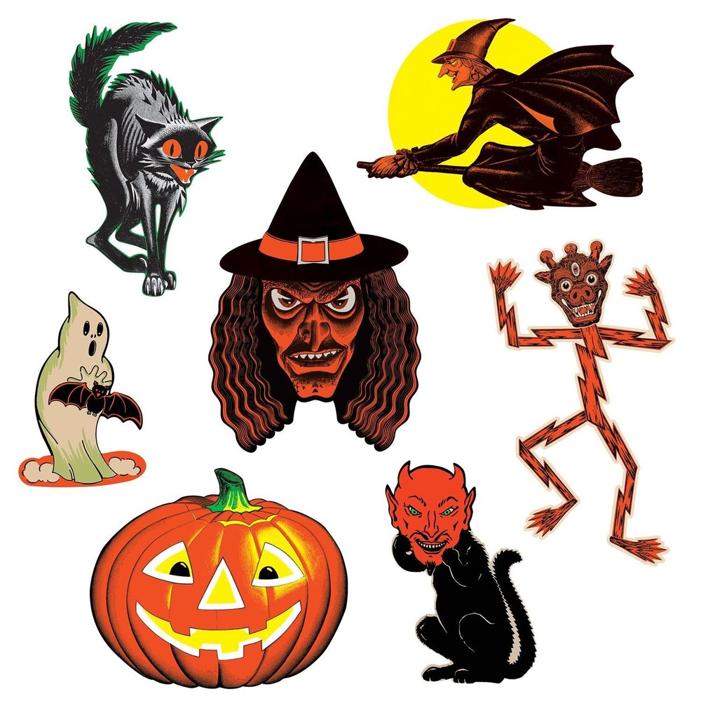 Beistle Vintage Halloween Classic Cutouts – Halloween-Vintage | Party Supply
