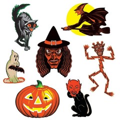 Beistle Vintage Halloween Classic Cutouts – Halloween-Vintage | Party Supply