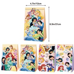 Disney Princess Candy Bags 12PCS Party Favor Gift Bags Party Decorations
