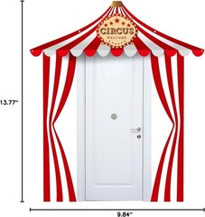 Preboun 3 Pcs Circus Tent Decorations Carnival Theme Party Red White