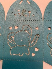 Blue Baby Shower Lot «BOY» (TREAT BOXES & RIBBON/PACIFIER CHARM/MOM TO BE SASH)
