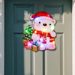 4Pack Plastic Christmas LED Hanging Ornaments With Shatterproof Design For