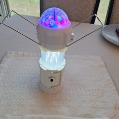 4 in 1 Lantern, Flame light, Disco Ball( Strobe) light & Bright Flashlight Combo
