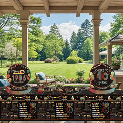 40Th Birthday Decorations for Men Women, Cheers to 40 Years Vintage Party Suppli