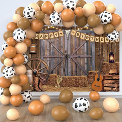 Cowboy Birthday Party Decorations Western Birthday Party Supplies, 65Pcs Cowboy