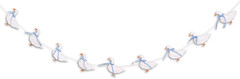 Goose Theme Banner – Goose Baby Shower Garland,One Silly Goose Blue Gingham Styl
